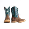 Bota wild west piel grabada
