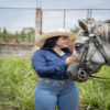 PANTALON CELESTE DE DAMA WILD WEST