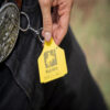 Llavero Tag Amarillo Wild West