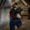 POLO NEGRA DOS GALLOS WILD WEST