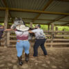 PANTALON CELESTE DE DAMA WILD WEST